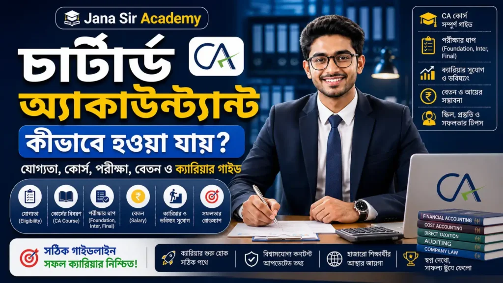 চার্টার্ড অ্যাকাউন্ট্যান্ট কীভাবে হওয়া যায়