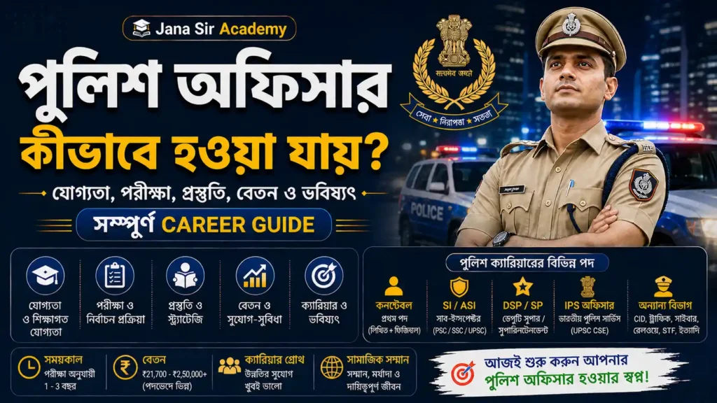 পুলিশ অফিসার কীভাবে হওয়া যায়?